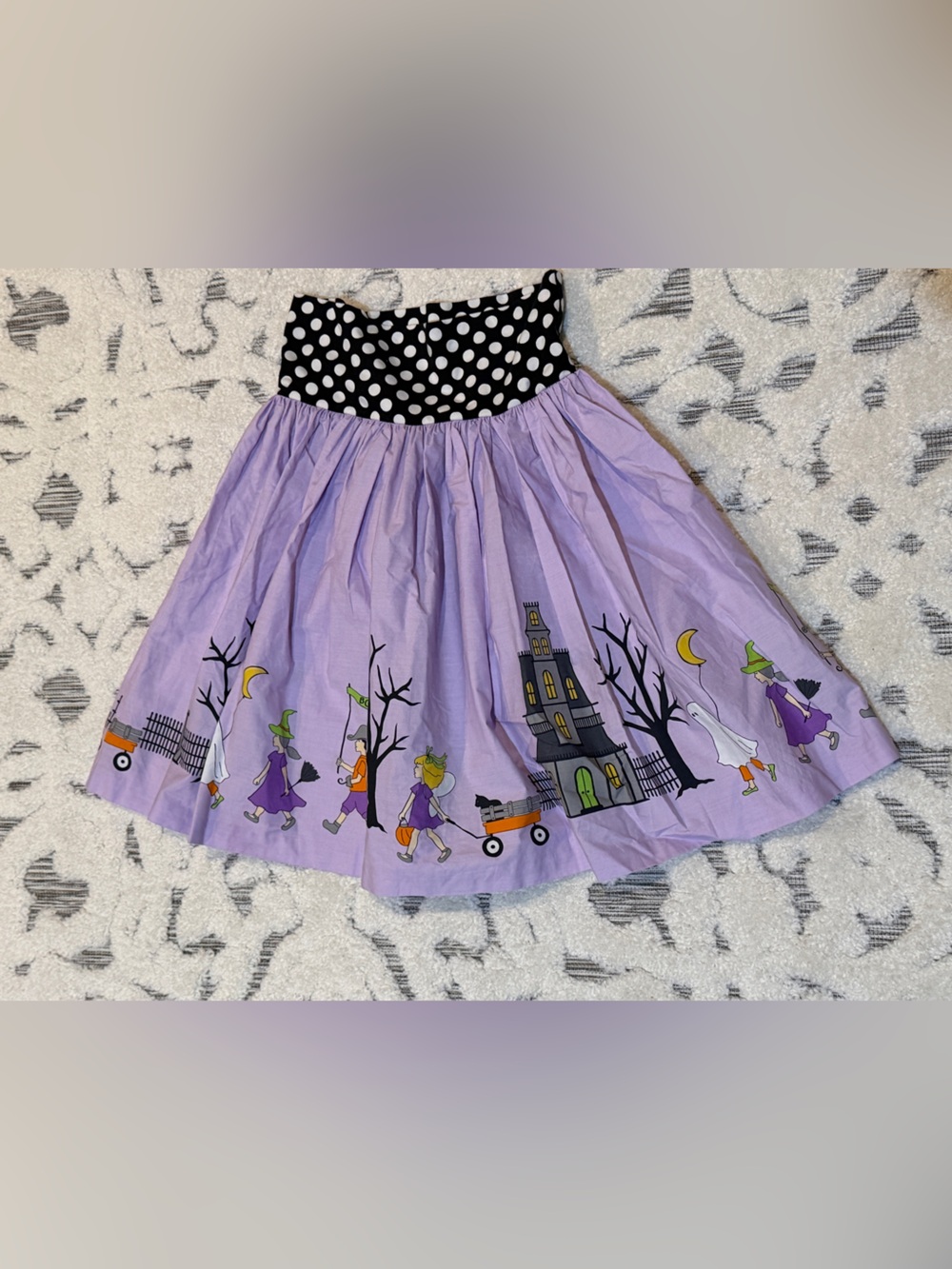 Eleanor Rose girls size 14/16 Halloween Skirt Lavender EUC trick or treat
